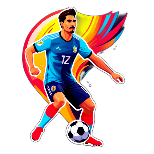 A Sticker de Iván Román como Herói