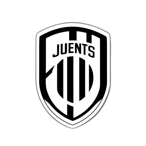 Minimalistní design Juventus s ikonickým černobílým proužkováním