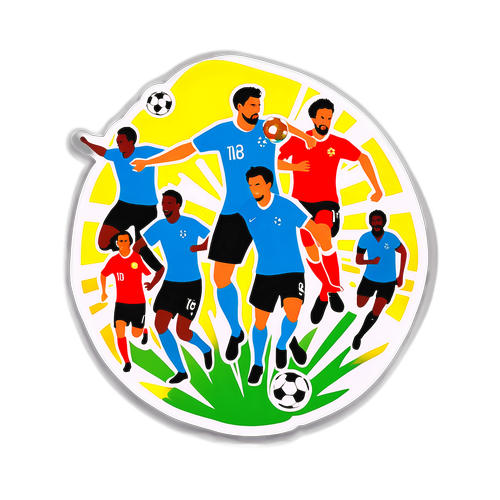 Een Dynamische Weergave van de Drukte in Brussel met Actieve Voetballers