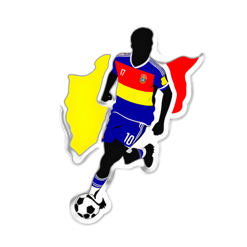 Silhouette de Jugador Colombiano