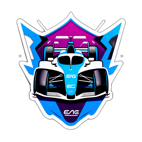 Adesivo stiloso del logo Formula E