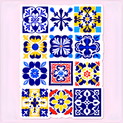 Livlige Azulejos fra Lissabon