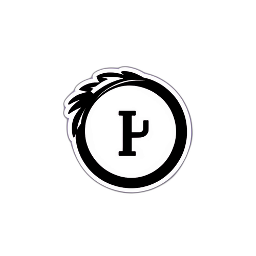 Minimalist PL-sticker med fotboll