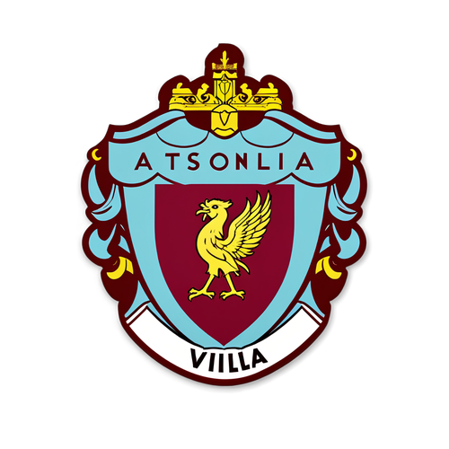 Aston Villa és Liverpool színei kombinált matrica