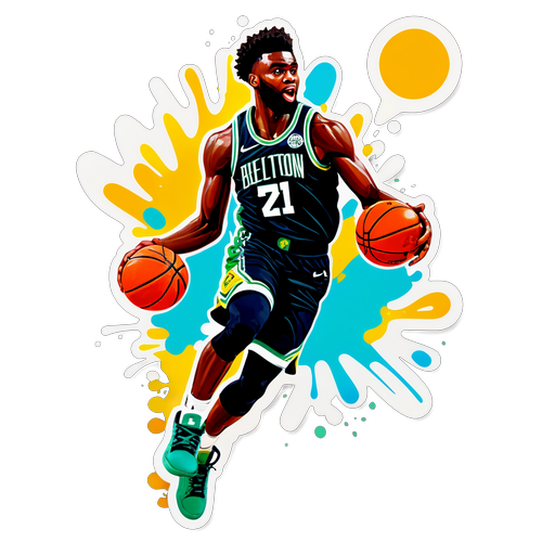 Sticker ni Jaylen Brown na Nagtatampok ng Malakas na Dunk
