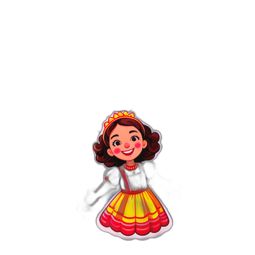 Radosna ilustracja Hani z Jeleniej Góry podczas lokalnego festiwalu