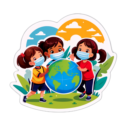 疫情后幸福学习的校园