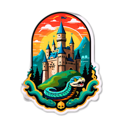 Pontus Yılanlı Kalesi Sticker Tasarımı