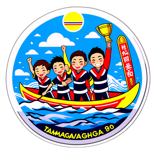 多摩川ボートレースファンのステッカー