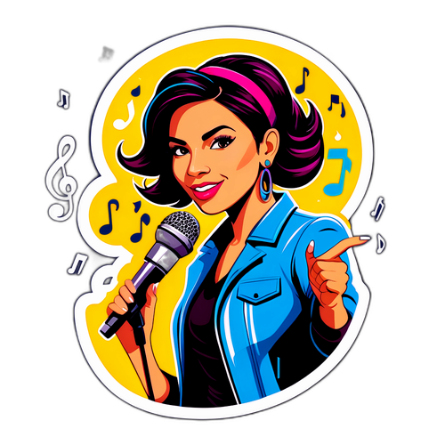 Retrato estilizado de Brenda Aguero