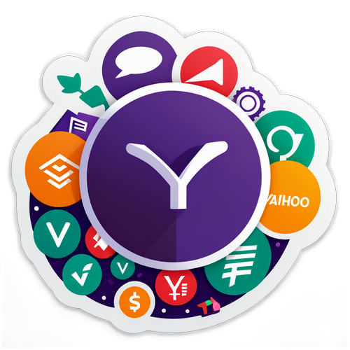 Yahooファイナンスロゴを使用したデザイン