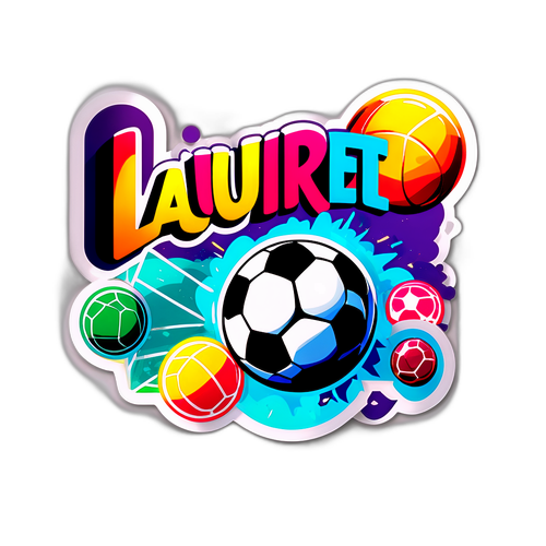 Adesivo 'Lauriente' a Tema Calcio