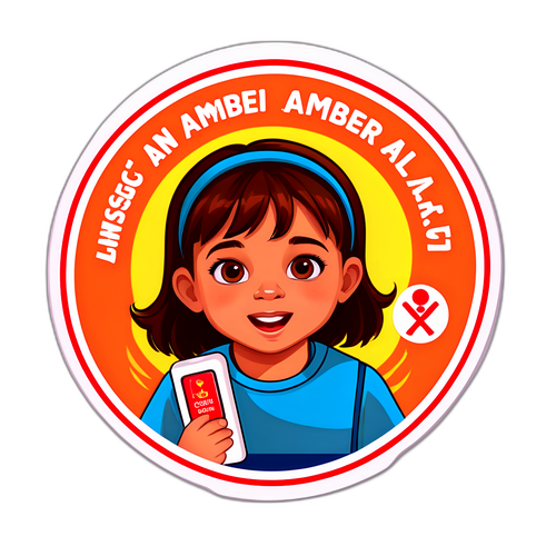 Urgent Amber Alert Sticker