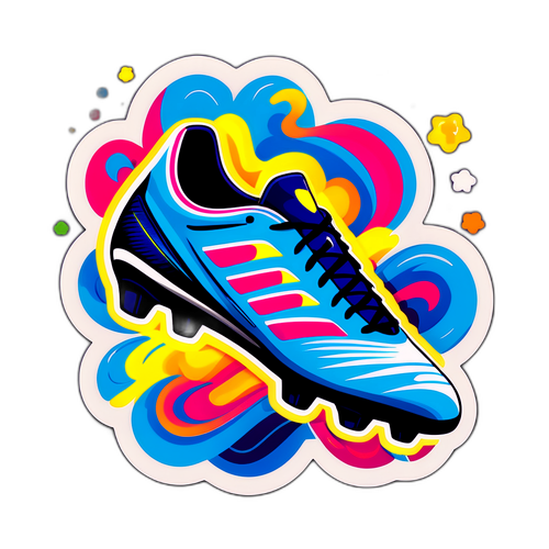 Desain Sepatu Sepak Bola Berwarna-warni