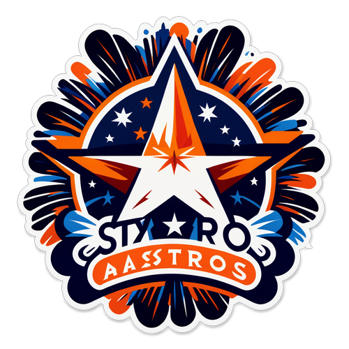 スタイリッシュにアレンジされたアストロズのロゴ