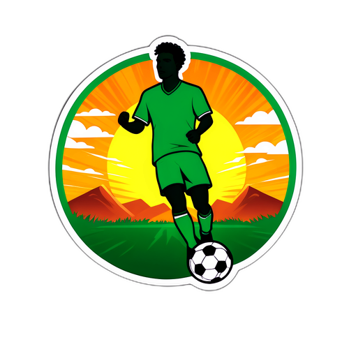 Semangat Chapecoense: Siluet Pemain Sepak Bola