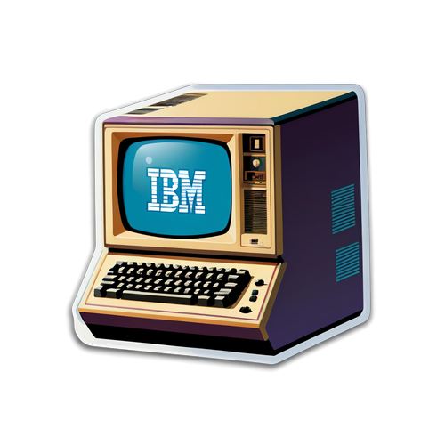 Estilo ng Vintage IBM Advertisement