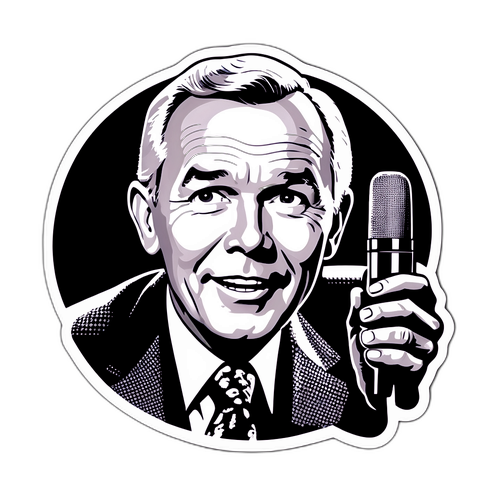 Classic Black and White Portrait of Johnny Carson