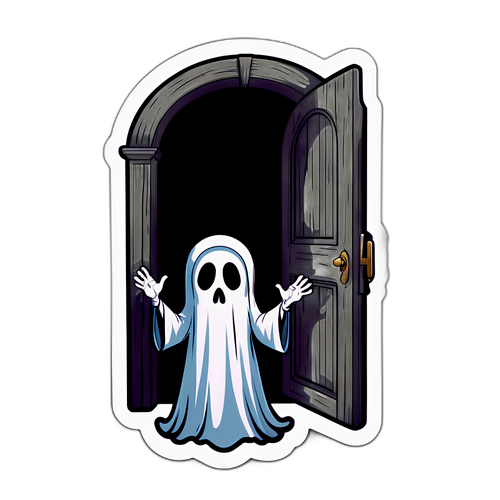 Engelachtige sticker geïnspireerd door The Conjuring