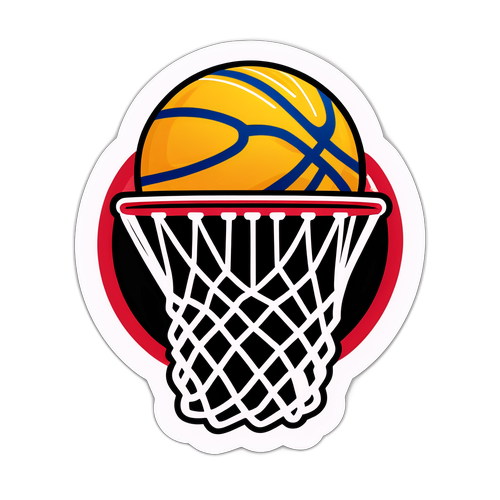 Sticker ng Basketball Hoop