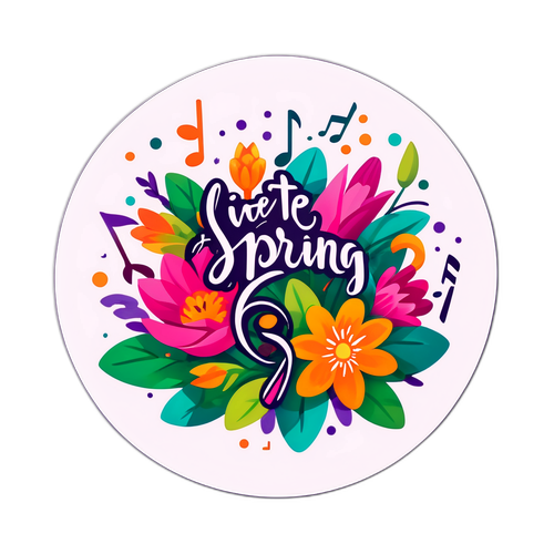 Sticker Âm Nhạc Mùa Xuân