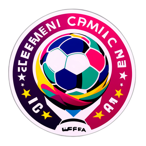 Minimalist UEFA Damernas Europamästerskap Logotyp