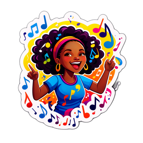 ליאת בנאי עם תווים צבעוניים