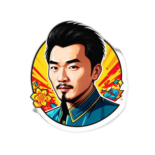 張凌赫獨特風格的貼紙