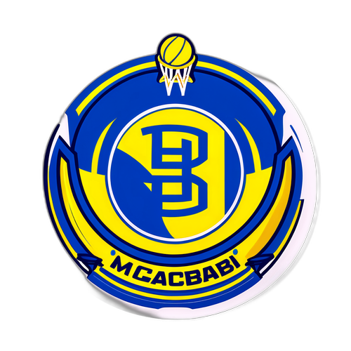 מדבקה למכבי תל אביב כדורסל