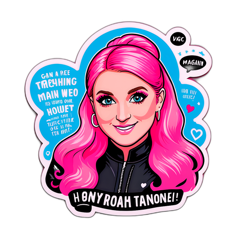 Sticker en hommage à Meghan Trainor