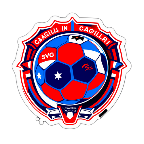 Sticker cu suport pentru Cagliari