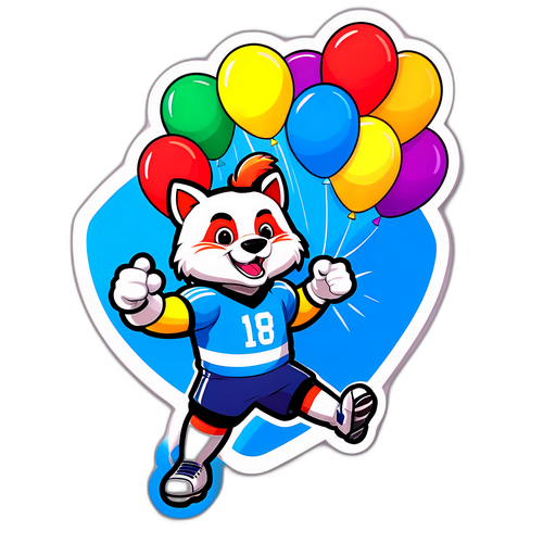 Mascotte di Calcio Festosa