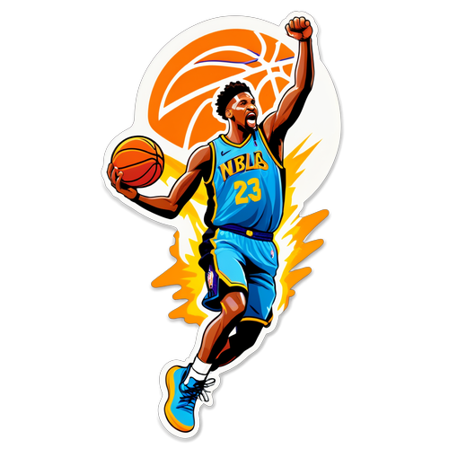 Energetisk NBA Fejring Sticker