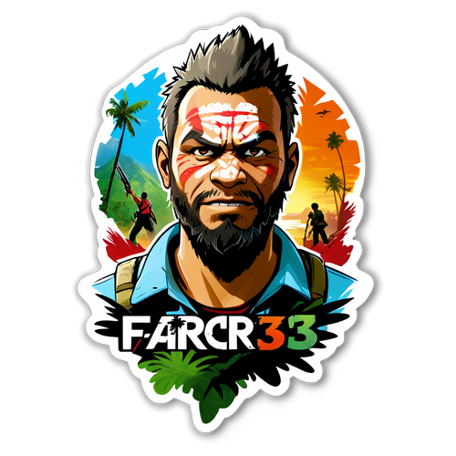 Far Cry 3 - Logo Naklejka