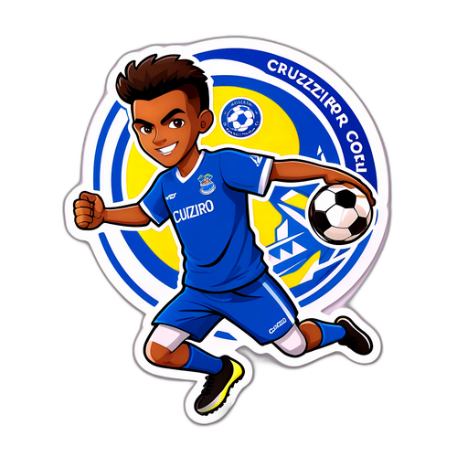 A sticker featuring Cruzeiro Copinha
