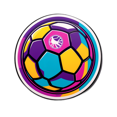 Stickers z żywym wzorem piłki nożnej