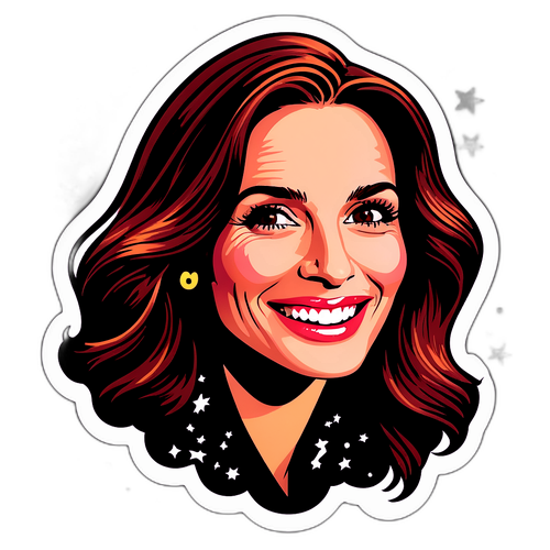 Illustration de Julia Roberts avec un sourire contagieux
