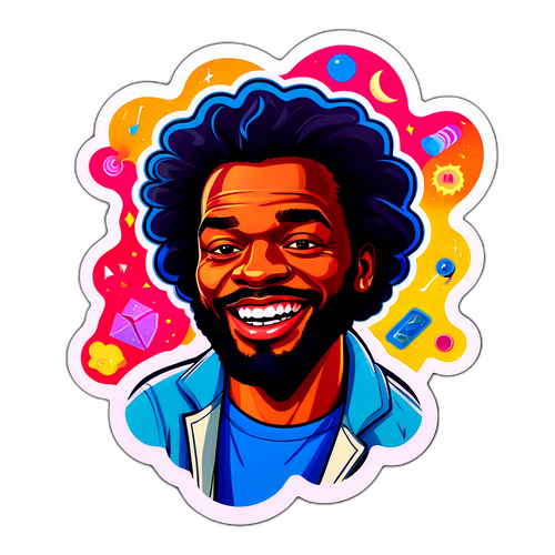 Legende sticker af Isaac Johnson med humor og inspiration