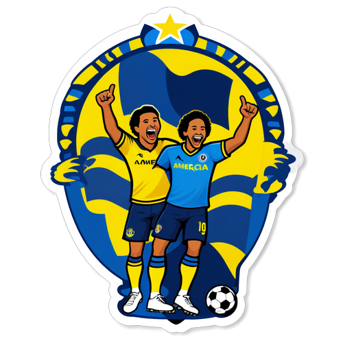 Stiker Seru Penggemar Club America