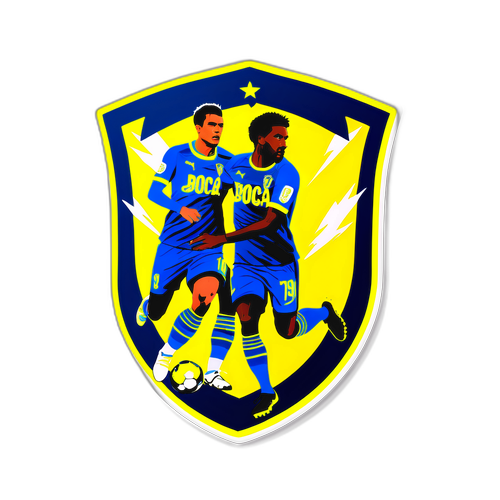 Stiker Siluet Pemain Defensa y Justicia vs Boca Juniors