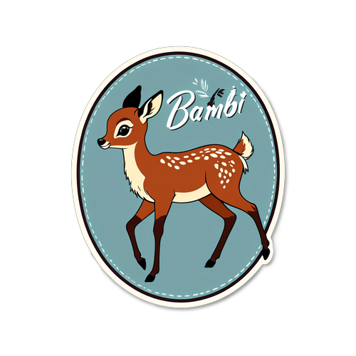 Die süßeste Nostalgie: Entdecke das Bambi 2024 Sticker-Design, das dein Herz erobern wird!