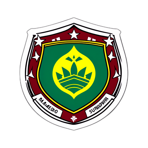 Sticker mit den Wappen von Mamelodi Sundowns und Fluminense