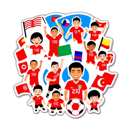 สร้างสติกเกอร์ AFC ที่มีรายการฟุตบอลเอเชีย