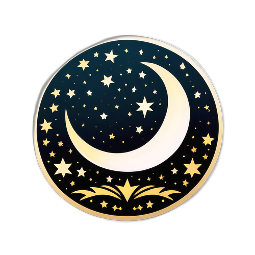 Stiker Bulan Sabit dan Bintang