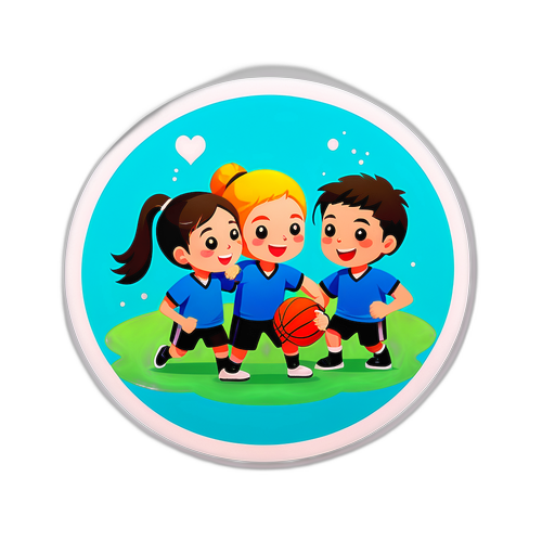 스포츠를 통한 우정의 순간 표현 스티커