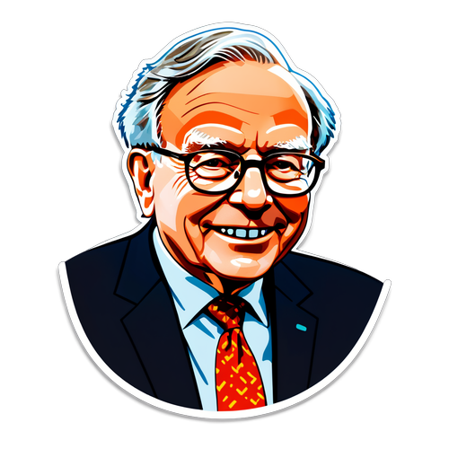 Samleklistermerke som feirer Warren Buffett