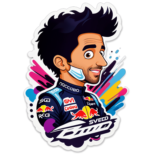 Daniel Ricciardo: Nopea ja Tarkka - Tämä Tarrataide Vie Sinut Kilpailun Keskelle!