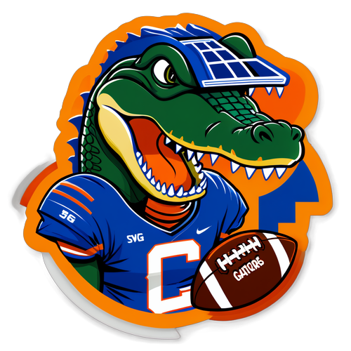 Florida Gators Spirited Alligator Sticker