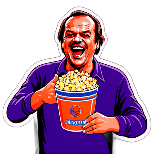 Basketbolsever Jack Nicholson Sticker