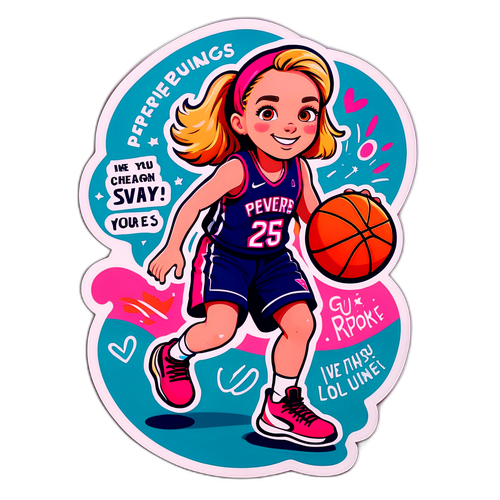 Cheerful Basketball Illustration